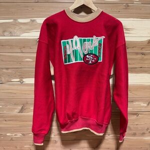 VTG 90’s The Game San Francisco 49ers Sweatshirt Embroidered NFL Football L USA